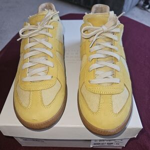 Maison Martin Margiela Yellow and Tan Sneakers